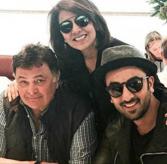 Pic: Rishi Kapoor celebrates 62nd Birthday in London with Ranbir Kapoor, Neetu Singh Ranbir Kapoor, Rishi Kapoor and Neetu Singh celebrated Riishi Kapoor's 62nd Birthday with lunch at London bistro Le Petit Maison in Mayfair
